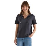 Cecil Maglietta a Maniche Corte con Scollo a Split Volcanic Grey XL