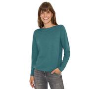 Cecil Maglietta a Maniche Lunghe Dark Sea Green Melange L