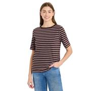 Cecil Maglietta a Righe Macchiato Brown XL