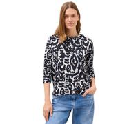Cecil 3227485 Felpa con Cappuccio, Urban Dark Blue, L Donna