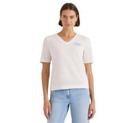 Cecil Maglietta con Scollo a V e Scritta Vanilla White M