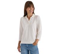 Cecil Polo da Donna a Maniche 3/4 con Bottoni, 3232201, Vanilla White, XXL