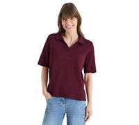 Cecil Polo in Tinta Unita Sweet Grape Rosso L