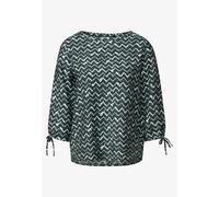 Cecil Printed Round Neck Blouse Kaki - Taglia M Abbigliamento Donna Camicie