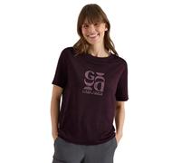 Cecil T-Shirt Effetto Lino Rich Burgundy M