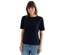 Cecil T Shirt in Tinta Unita Universale Blue S