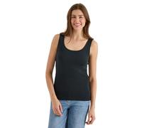 Cecil Top Basic con Girocollo in Cotone Palm Breeze Green XS