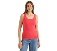 Cecil Top Basic con Scollo Rotondo in Cotone Coral XL