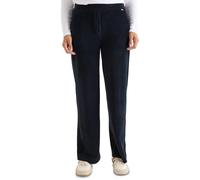 Cecil Wide Leg - Pantaloni in Velluto a Coste, Colore: Blu Scuro
