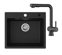 CECIPA 50 x 45 cm GranitoLavello con Rubinetto