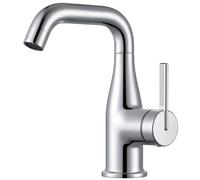 CECIPA Rubinetto Bagno Lavabo con funzione avvio acqua fredda,cromo