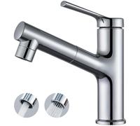 CECIPA Rubinetto Bagno Lavabo Nero con Doccia Estraibile lavaggio capelli