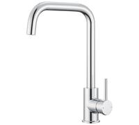 CECIPA Rubinetto Cucina Cromo, Miscelatore da Cucina Monocomando Rotazione a 360°, Rubinetto da Cucina Caldo e Freddo in Acciaio Inossidabile 304, Rubinetteria da Cucina Resistente