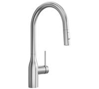 CECIPA Rubinetto Cucina Estraibile con 2 Getto, Arco Alto Miscelatore Cucina con Doccetta Estraibile, Rubinetti Lavello Girevole a 360° con Doccetta, Miscelatore in Acciaio Inox