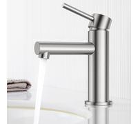 CECIPA Rubinetto da bagno, rubinetto per lavabo con beccuccio altezza 90 mm, Miscelatore lavabo, regolabile a caldo e a freddo