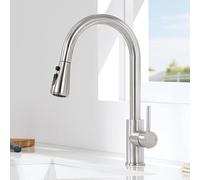 CECIPA Rubinetto Lavello Cucina con 3 Tipi di Modalità, Miscelatore Cucina con Doccetta Estraibile di 40CM, Rubinetto Acciaio Inox con Doccia Estraibile, Miscelatore Girevole a 360°