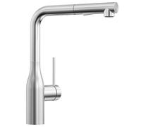 CECIPA Rubinetto Lavello Cucina con Doccetta a 2 Tipi di Getto, Miscelatore Cucina con Doccetta Estraibile di 40CM, Rubinetti Acciaio Inox con Bocca Girevole 360°(Spazzolato)