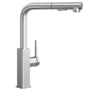 CECIPA Rubinetto Lavello Cucina con Doccetta - Miscelatore Cucina Estraibile, Rubinetti Cucina in Acciaio Inox, Fontana lavello cucina con 2 Tipi di Getto, Rubinetto Cucina Girevole a 360°