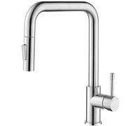 CECIPA Rubinetto Lavello Cucina, Miscelatore Cucina con Doccetta Estraibile, Rubinetti Cucina con 2 Modelli di Spruzzo, Rubinetto da Cucina Girevole a 360° Monocomando, Acciaio Inossidabile