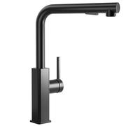 CECIPA Rubinetto Lavello Cucina Nero Doccetta Estraibile, Miscelatore Cucina con Doccetta a 2 Getti, Rubinetto Cucina Girevole 360°, Rubinetti Cucina Acciaio Inox, Rubinetti Adornare, Fontana Cucina