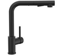 CECIPA Rubinetto Lavello Cucina Nero, Rubinetto cucina con Doccetta Estraibile, Miscelatore Cucina con 2 Tipi di Getti, Rubinetti cucina Monocomando Girevole 360°,Acciaio Inossidabile