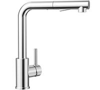 CECIPA Rubinetto Lavello Cucina, Rubinetto cucina con Doccetta Estraibile, Miscelatore Cucina con 2 Tipi di Getti, Rubinetti cucina Monocomando in Acciaio Inox, Girevole 360°, Cromo