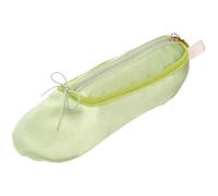 CECKQUE Borsa per il trucco con scarpe da ballo per bambine, borsa per il trucco con pantofola da ballerina, regalo per scarpe da ballo, Verde, Carry-On 8-Inch, Scarpe da balletto