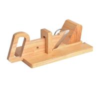 CÉCOA - Affettatrice per salsiccia - Alta qualità in faggio e acciaio - Versatilità di taglio - Sicuro - Pratico ed efficace - 28 x 16 x 12 cm
