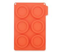 CÉCOA • Stampo in silicone per tortine da 8 cm • 6 cavità • Stampo per tortine individuali • Stampo per pasticceria in silicone • Anti-adesivo • Senza BPA • da -40°C a +230°C • Stampo per cottura