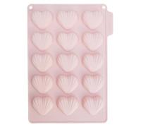 CÉCOA • Stampo per Madeleines in Silicone Platinium • Forma di Cuore • San Valentino • Senza BPA