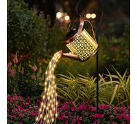 CECOMBINE Annaffiatoio Solare Luci, Luci Solari da Giardino Decorative con gancio per pastore, Lampade Solari da Giardino All'Aperto Impermeabile Lampada per Giardino/Cortile/Terrazza