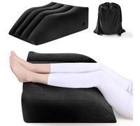 CECOMBINE Cuscino per vene Cuscino per sollevamento delle gambe, Cuscino gonfiabile a cuneo Cuscino per le gambe comodo per dormire, Cuscino per vene per le gambe Migliora il comfort, migliora la