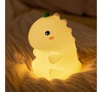 CECOMBINE Luce notturna a forma di dinosauro per bambini, 3 livelli dimmerabili, luce notturna per neonati, portatile, ricaricabile, dimmerabile, lampada carina per ragazzi, decorazione per la stanza