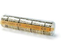 ceconcept l100tc020 pacchetto di 100 Custodie moneta 0,20 Euro, 100 Pezzi