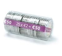 ceconcept l100tc200 pacchetto di 100 Custodie moneta 2,00 Euro, 100 Pezzi