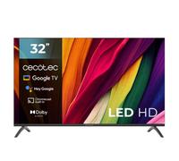 Cecotec Smart TV 32" - Televisore TV LED 32" HD - A4 Series ALH40032S. Google TV, Dolby Audio, HDR10, 16 GB ROM, Bluetooth, Google Voice Assistant e Chromecast