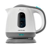 Cecotec ThermoSense 120 - Bollitore elettrico in plastica senza BPA, base 360°, filtro anticalcare, doppio sistema di sicurezza, 1 Litro (1 L)