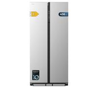 Cecotec Frigorifero Americano Bolero CoolMarket SBS 436 SBI Inox E. 436L, Total No Frost, Compressore Inverter Plus, Fast Cooling, Fast Freezing, Modo Smart, Fresh Zone Plus, Multi AirFlow, Classe E