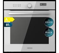 Cecotec Forno Integrabile Multifunzione 60 cm Bolero Hexa AF316000 Glass White A 3400 W, 81 L Capacità, 11 Funzioni con Airfryer Master, Pizza Master, Steam Asisst, Steam EasyClean, 3D Cooking,