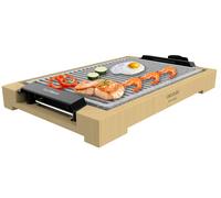 Cecotec Piastra Elettrica Tasty&Grill 2000 Bamboo Linestone – 2000 W, Termostato Regolabile, Grigio