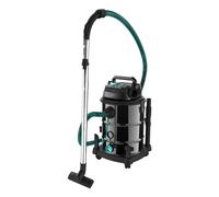 Cecotec Aspiratore per solidi e liquidi 30 L Conga Rockstar Wet & Dry Steel Pro. 1600 W, 23 kPa, Sistema di drenaggio, Aspirapolvere e soffiante, Struttura in metallo, Ruote, Raggio d'azione 5 m