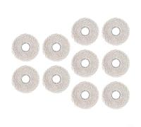 Cecotec 11090 - Panno di ricambio per robot aspirapolvere, morbidi e assorbenti, accessori lavabili, confezione da 4 pezzi, colore bianco (confezione da 10)