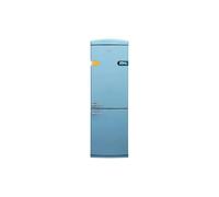 Cecotec Frigorifero Retrò Combinato Bolero CoolMarket Combi Origin 294+ Blue E. 294L, Total No Frost, Multi Cooling, Ultra Fresh, Fast Freezing, Classe E, Display, Allarme Porta, 60.5x63.1x190.2cm