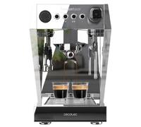 Cecotec Macchina per caffè espresso professionale Barista Baristeo Brava. Sistema di pre-infusione per un’estrazione ottimale, pompa vibrante da 15 bar, supporto per filtro 58 mm, 2,5 l, doppia
