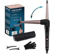 Cecotec Arricciacapelli Conico SurfCare TwistConic. 33W, Arricciacapelli conico con Gomito a 90 gradi per Maggiore Comodità, Include Guanto Termico, Custodia e 2 Clip