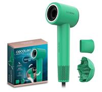 Cecotec Asciugacapelli Compatto e Leggero DryNova Green Leaf. 1600W, 110000RPM, Motore Brushless, Diffusore e Concentratore, Generatore di Ioni, Silenzioso e Durevole, 4 Impostazioni Temperatura