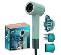 Cecotec Asciugacapelli Compatto Leggero DryNova 3in1 Mint. 1600W, 110000RPM, Motore Brushless, Volumizzatore, Diffusore, Concentratore, Generatore Ioni, Silenzioso, 4 Impostazioni Temperatura