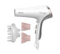 Cecotec Asciugacapelli Ionicare 5320 Flashlook Black Potenza 2200W Ioni Reali, 2 Ugelli, Diffusore, Haircare, Funzione Aria Fredda, 2.5m Cavo, 3 Temperature, 2 velocità (Bianco)