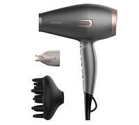 Cecotec Asciugacapelli IoniCare 6000 RockStar Essence, 2200 W, motore digitale, ioni reali, 5 impostazioni di temperatura, con diffusore e ugello concentratore, cavo da 1,8 m, grigio; rosa