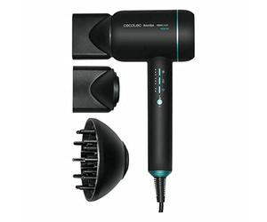 Cecotec Asciugacapelli Ionico Bamba IoniCare 6000 RockStar Ice. Motore digitale, Diffusore, 1800 W di potenza, Che idrata i capelli e Gli accessori magnetici.